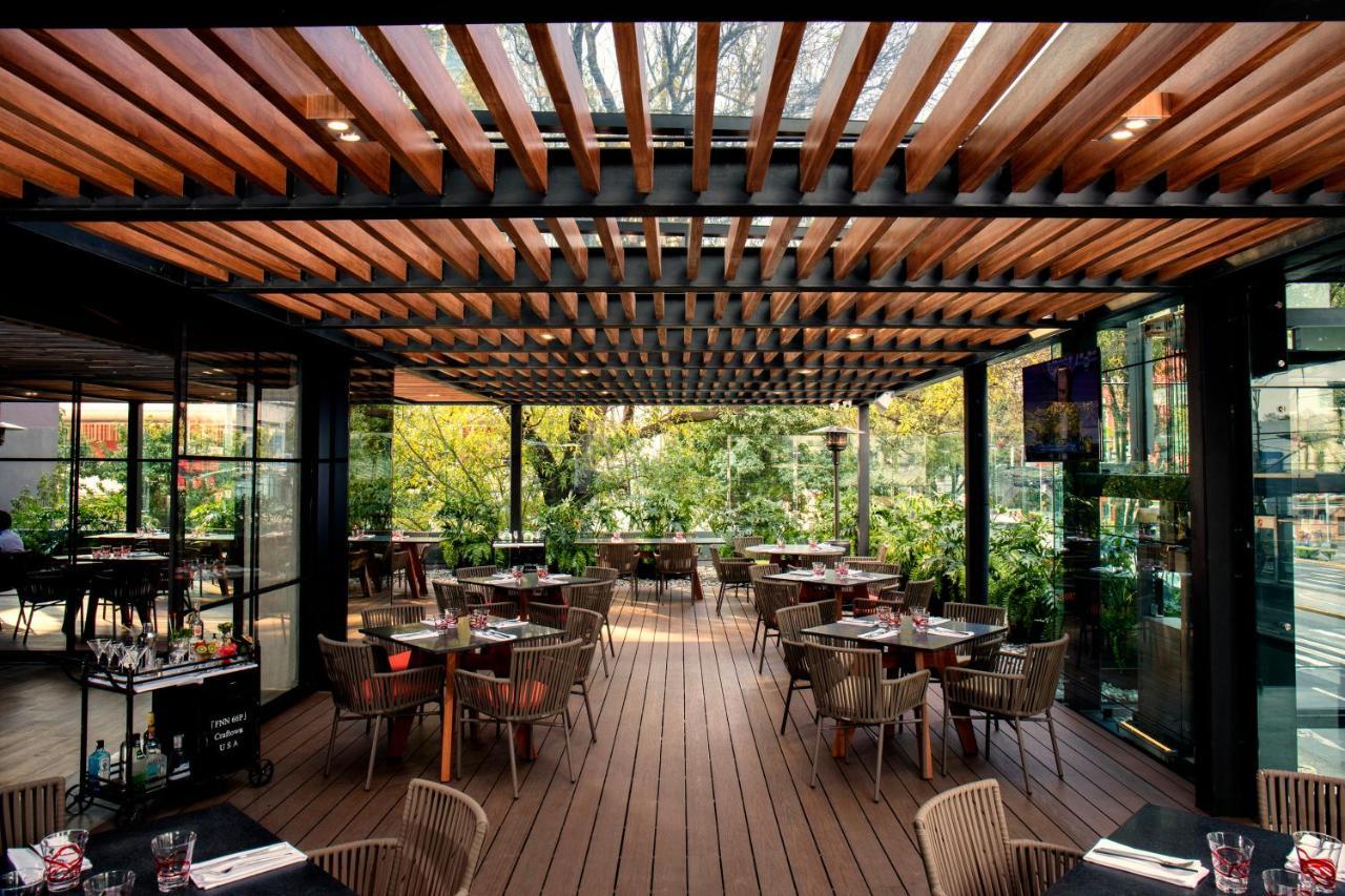 Krystal Grand Suites Insurgentes Mexico By Eksteriør billede Restaurant in the hotel